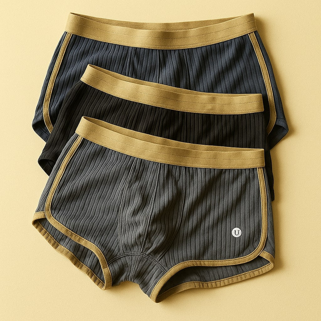 HARLOW RIBBED BOXER SET