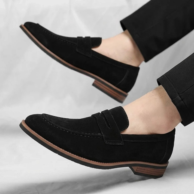 PEMBERTON SUEDE PENNY LOAFERS