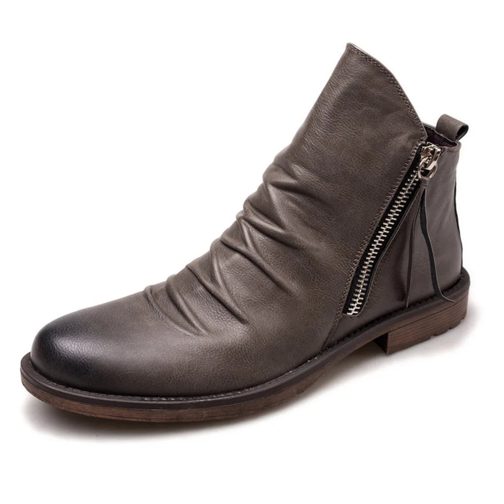 Alessandro Vieri Leather Chelsea Boots
