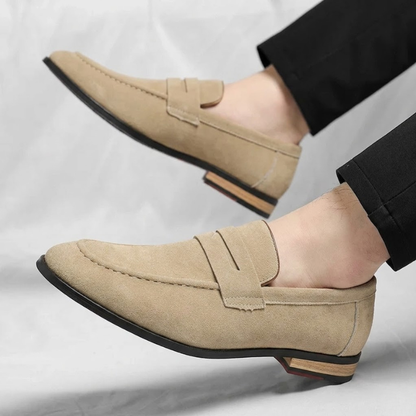 PEMBERTON SUEDE PENNY LOAFERS