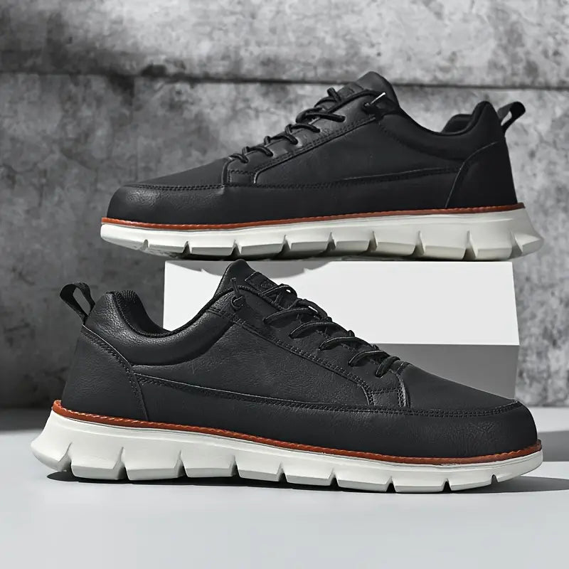 MARLOWE CRAFTED LEATHER TRAINERS
