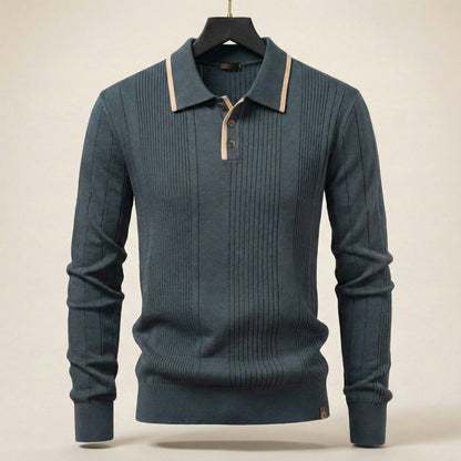 RICCARDO RIBBED KNIT POLO