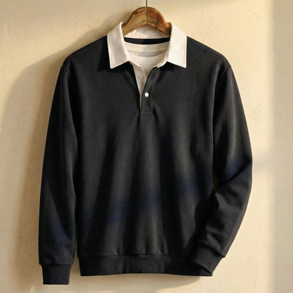 CALVINO REFINED COTTON PULLOVER