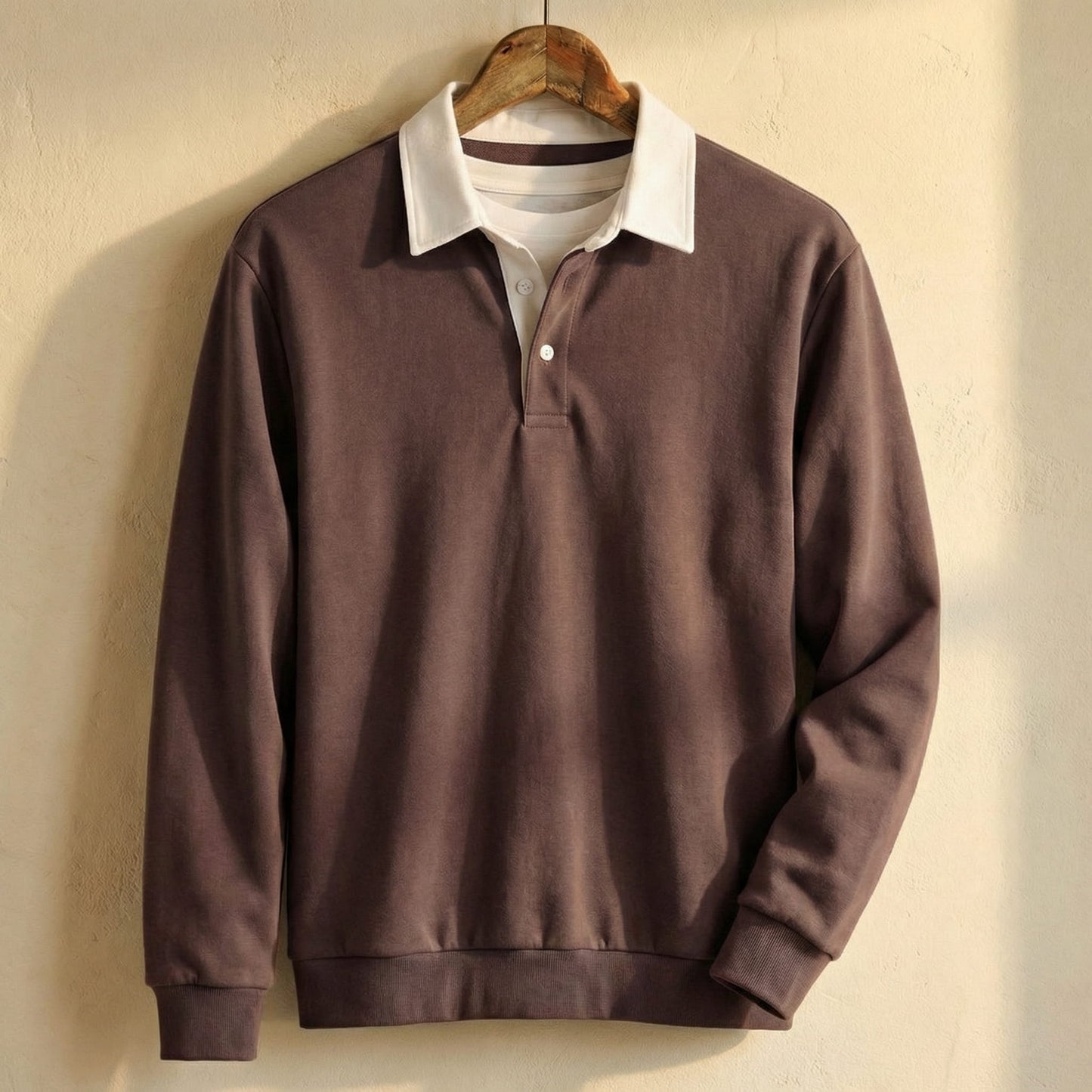 CALVINO REFINED COTTON PULLOVER