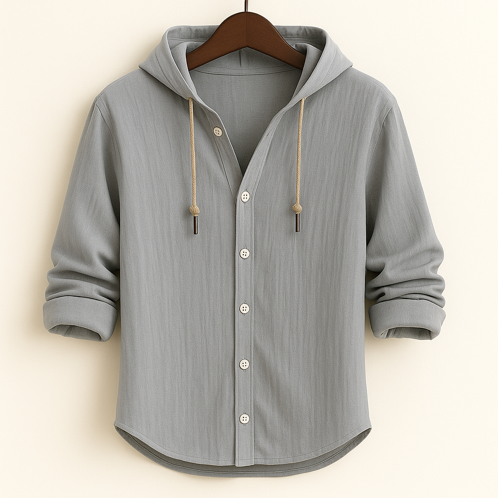HARLOW HOODED BUTTON SHIRT