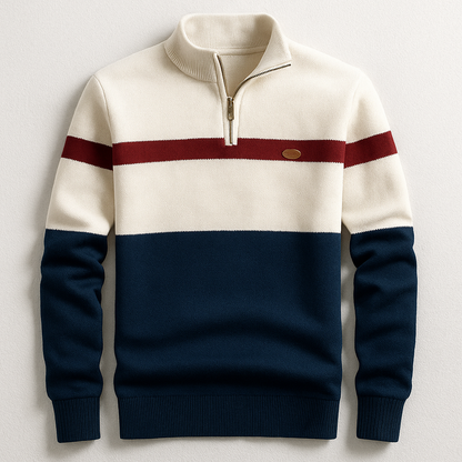 AURELIO MODERN ZIP PULLOVER