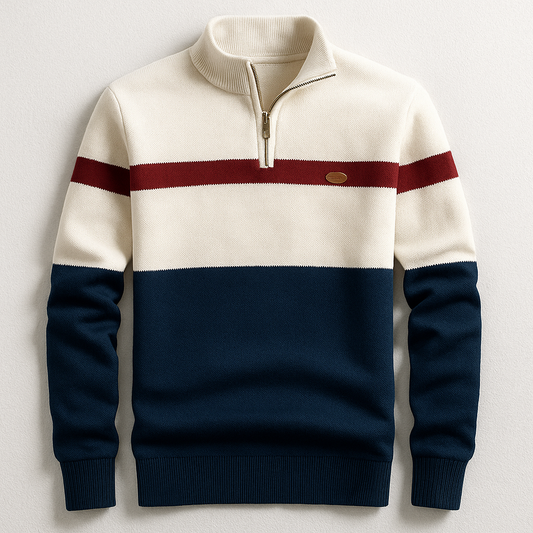 AURELIO MODERN ZIP PULLOVER