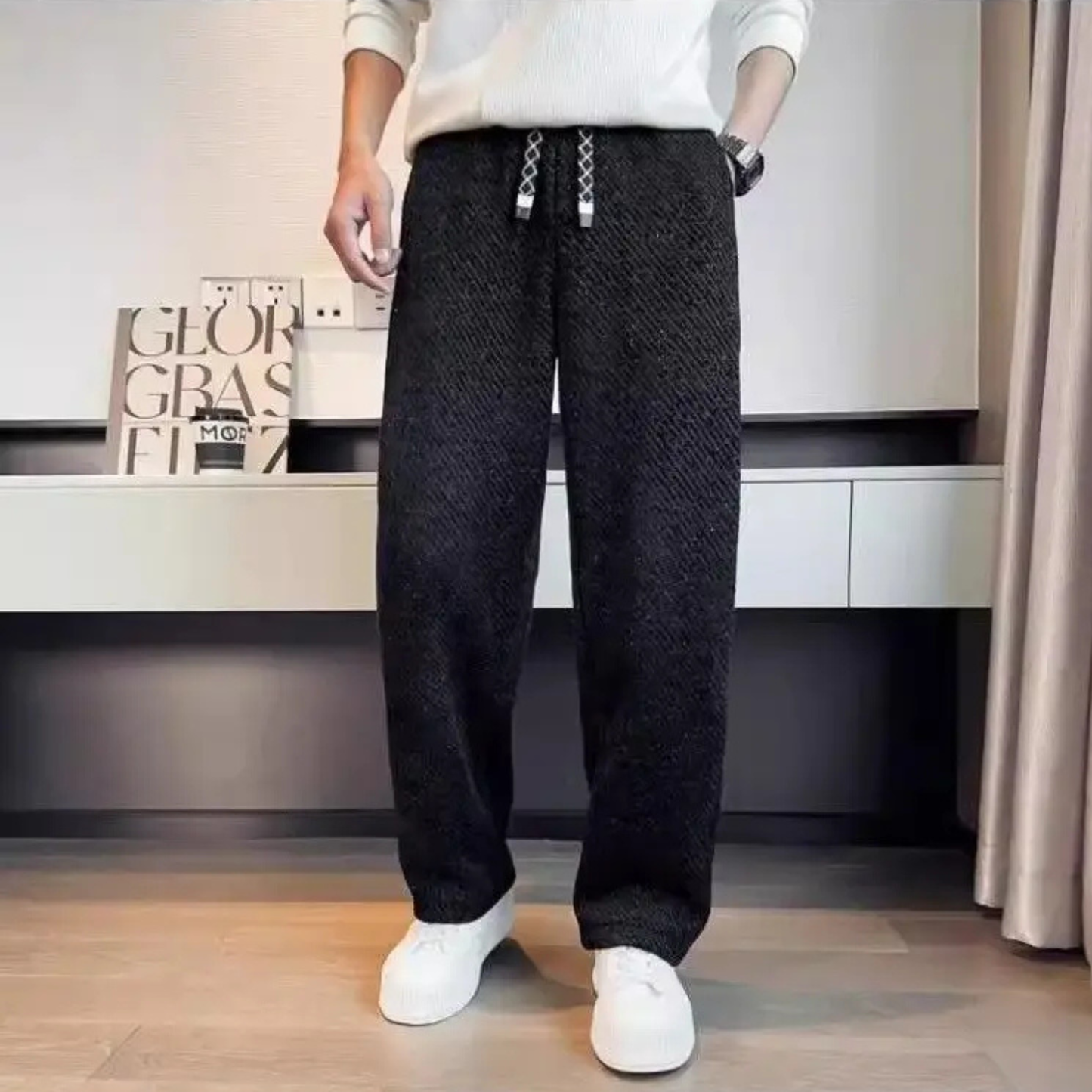 MAVRICK TEXTURED TROUSER