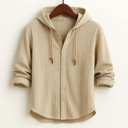 HARLOW HOODED BUTTON SHIRT