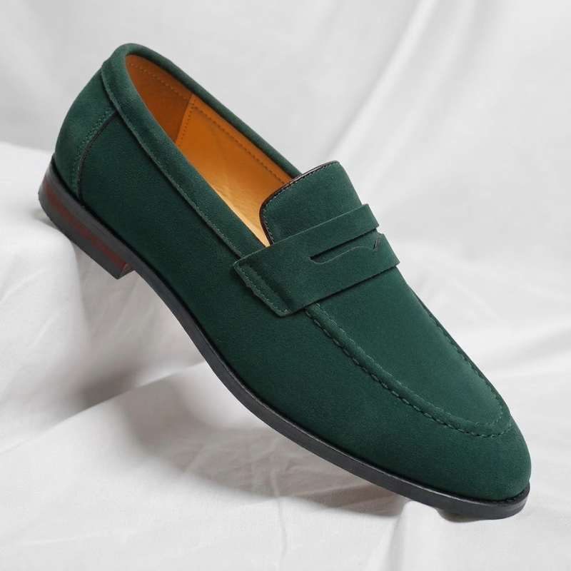 PEMBERTON SUEDE PENNY LOAFERS
