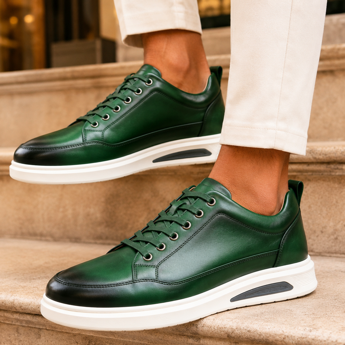 BROMLEY HANDCRAFTED LEATHER TRAINER