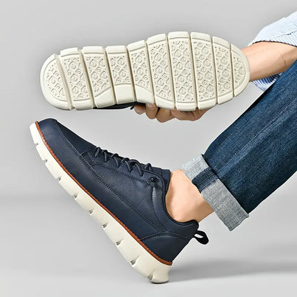 MARLOWE CRAFTED LEATHER TRAINERS