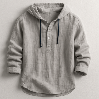 COASTLINE HOODED LINEN SHIRT