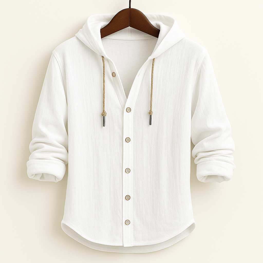 HARLOW HOODED BUTTON SHIRT