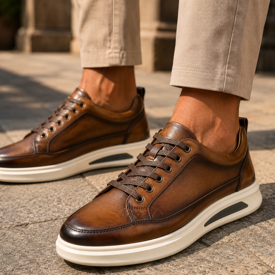 BROMLEY HANDCRAFTED LEATHER TRAINER