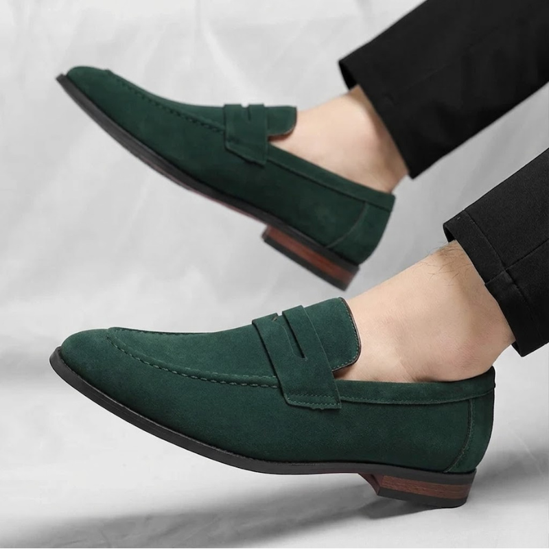PEMBERTON SUEDE PENNY LOAFERS