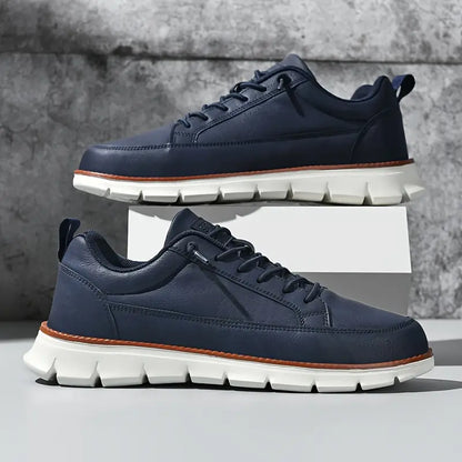 MARLOWE CRAFTED LEATHER TRAINERS