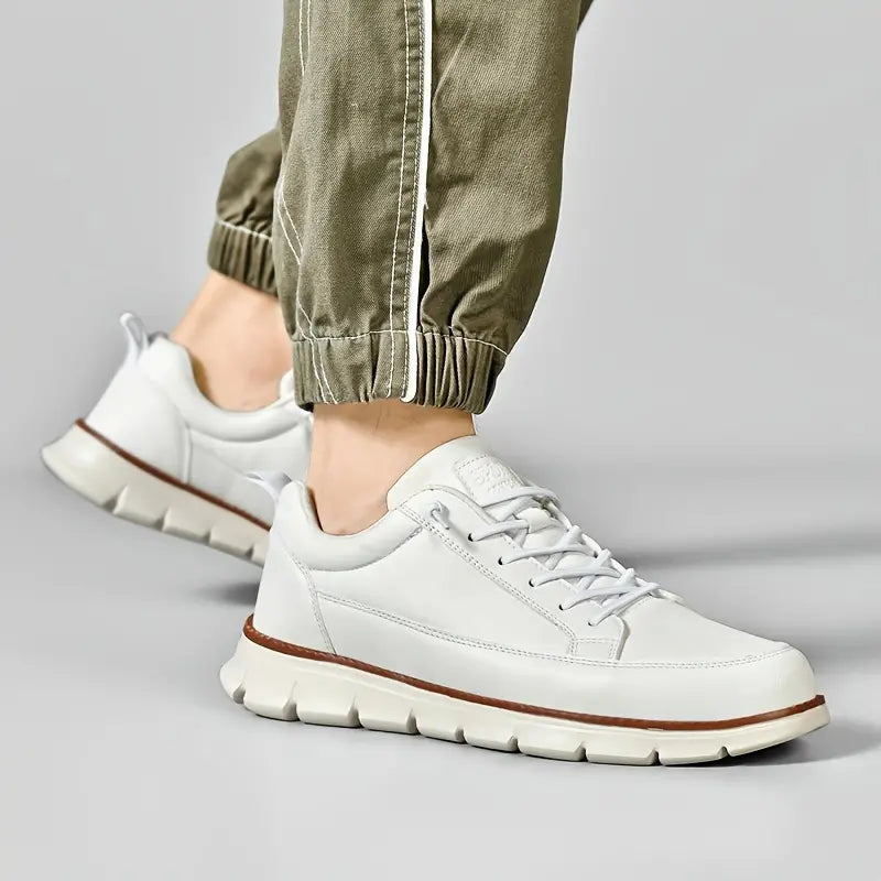 MARLOWE CRAFTED LEATHER TRAINERS