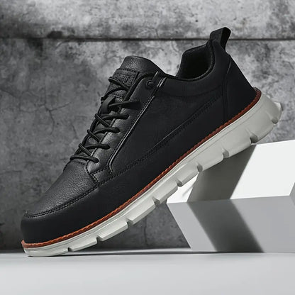 MARLOWE CRAFTED LEATHER TRAINERS