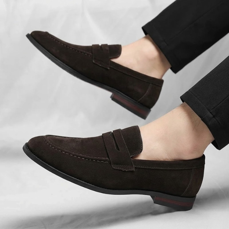 PEMBERTON SUEDE PENNY LOAFERS