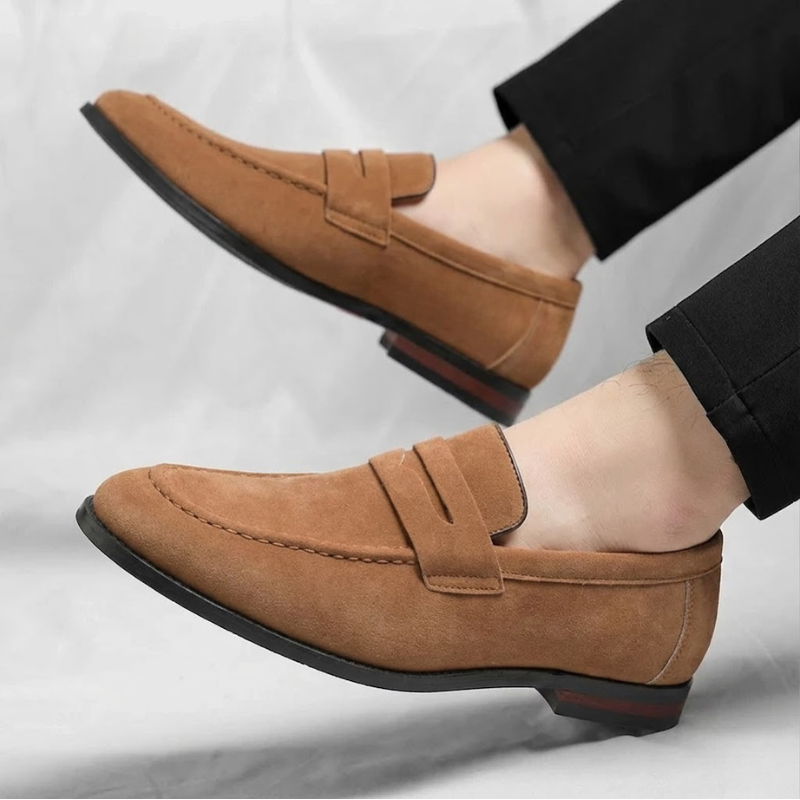 PEMBERTON SUEDE PENNY LOAFERS