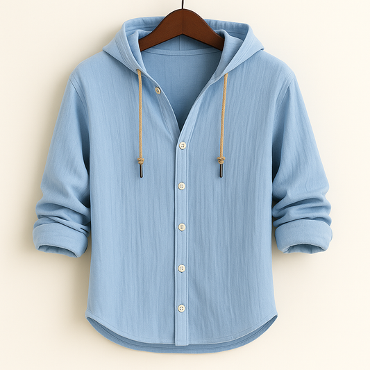 HARLOW HOODED BUTTON SHIRT