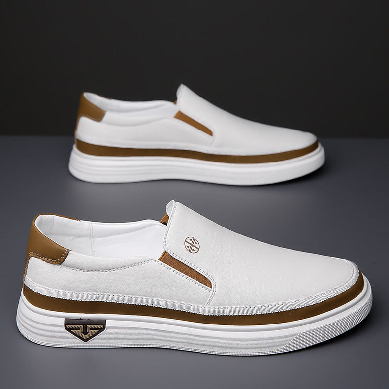 ALESSIO LEATHER SLIP-ONS