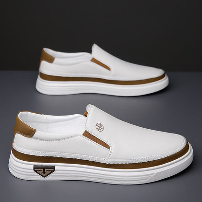 ALESSIO LEATHER SLIP-ONS