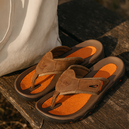 SHORELINE LEATHER SANDALS