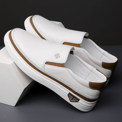 ALESSIO LEATHER SLIP-ONS
