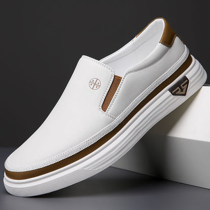 ALESSIO LEATHER SLIP-ONS