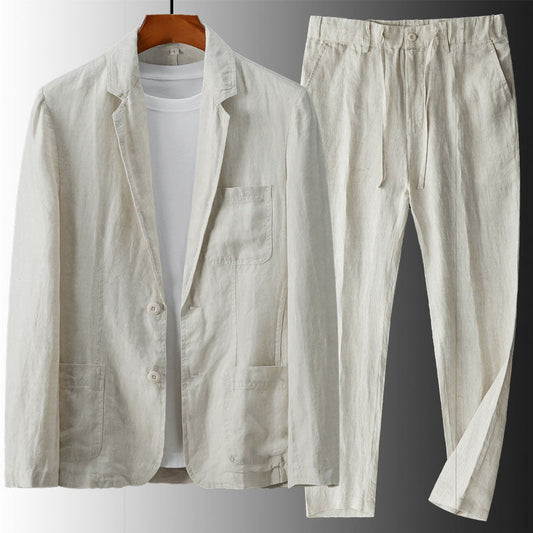 EMILIO LINEN SUIT SET