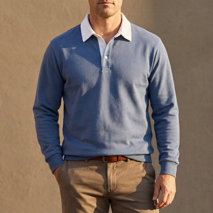CALVINO REFINED COTTON PULLOVER