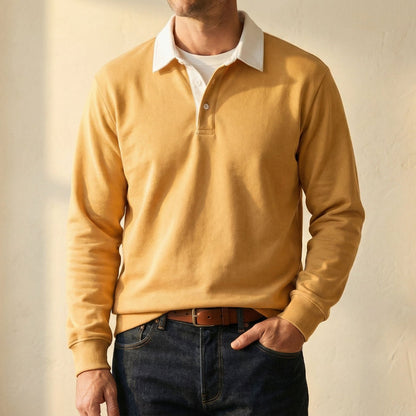 CALVINO REFINED COTTON PULLOVER