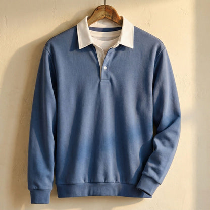 CALVINO REFINED COTTON PULLOVER