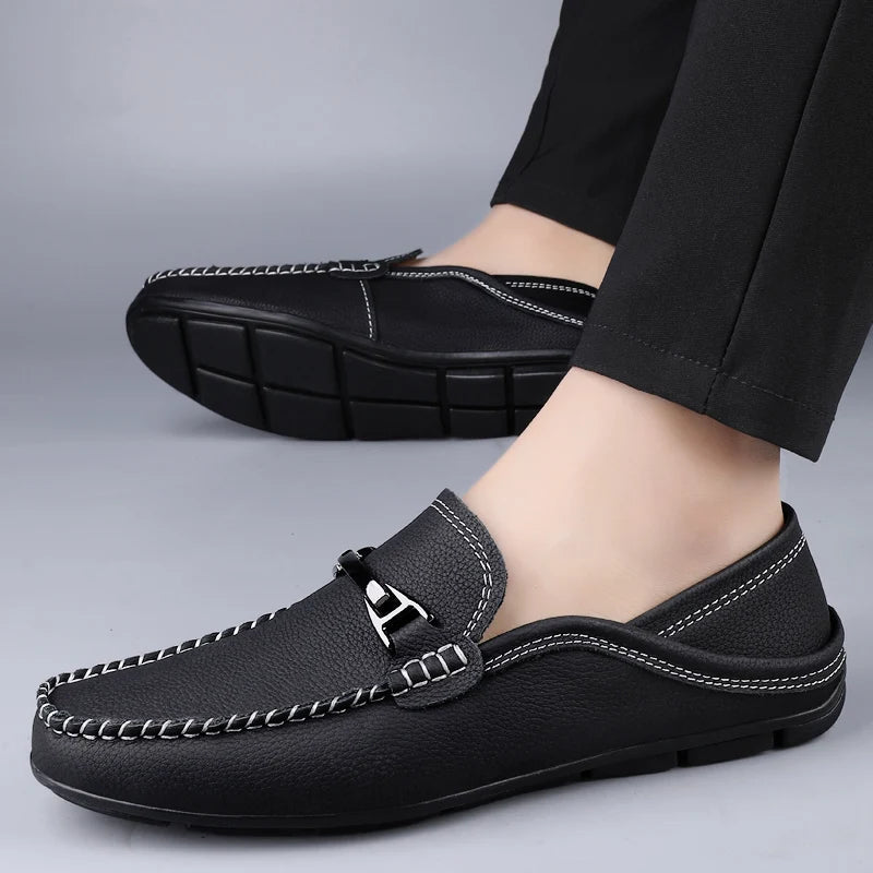 SAVONI LEATHER LOAFERS