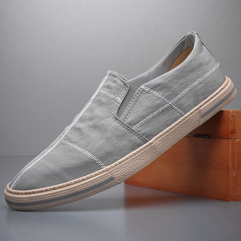 Mondrian Canvas Slip-Ons
