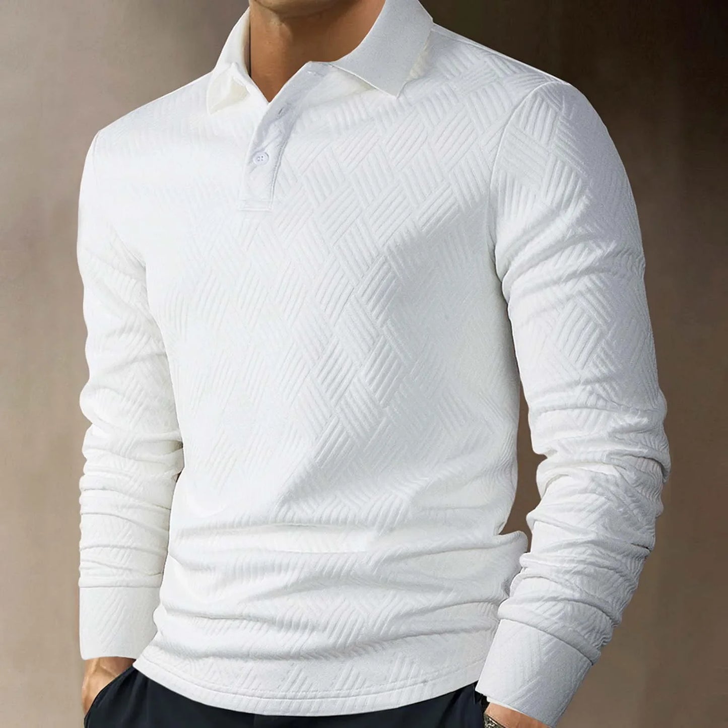 CALVANO ELEVATED KNIT POLO