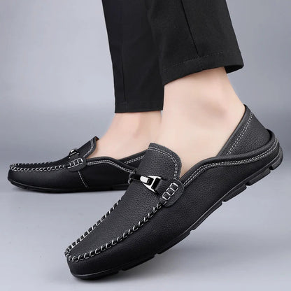 SAVONI LEATHER LOAFERS