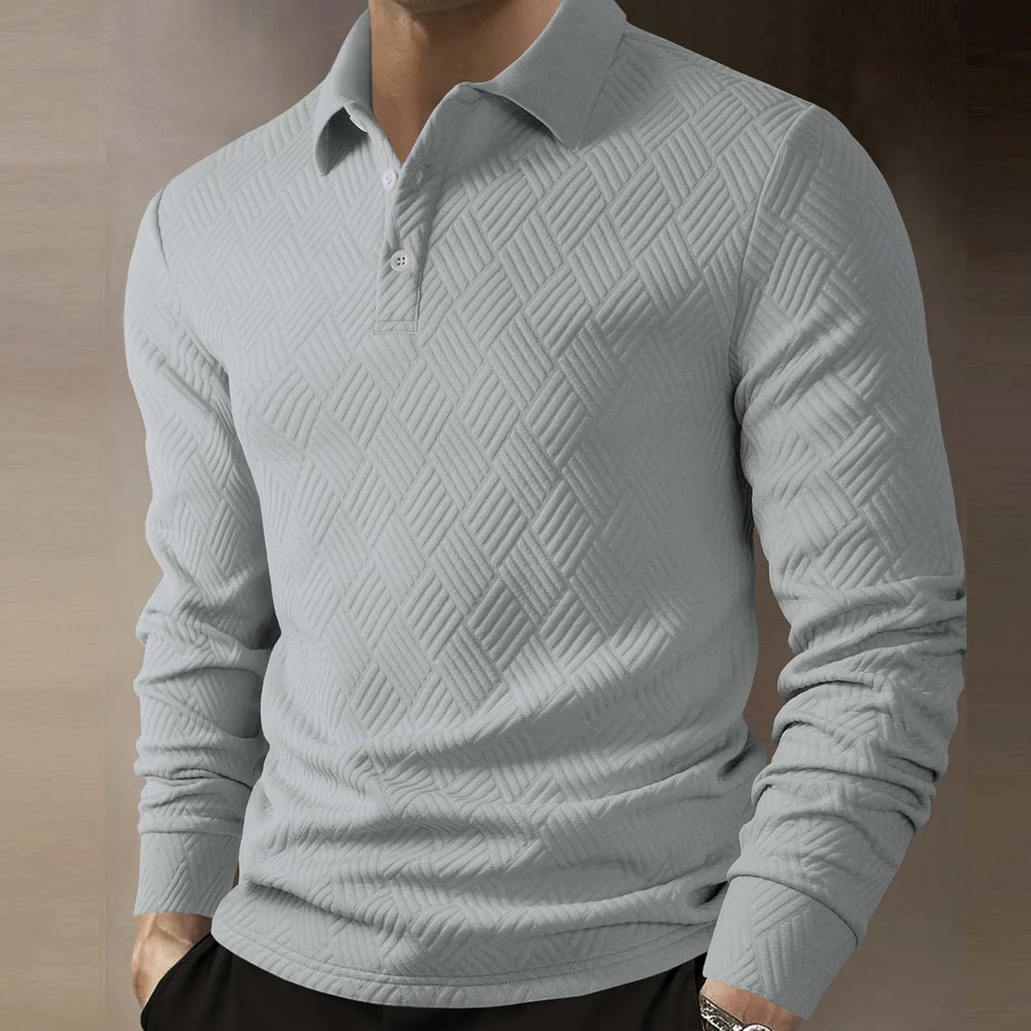 CALVANO ELEVATED KNIT POLO
