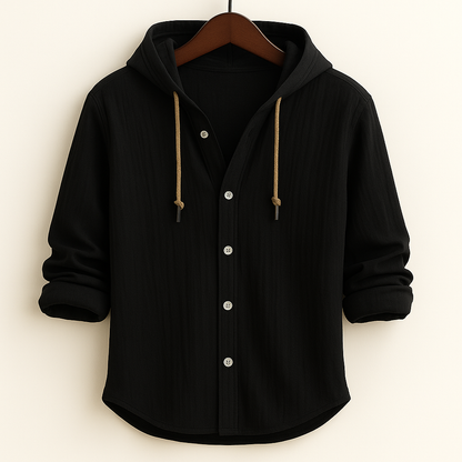 HARLOW HOODED BUTTON SHIRT