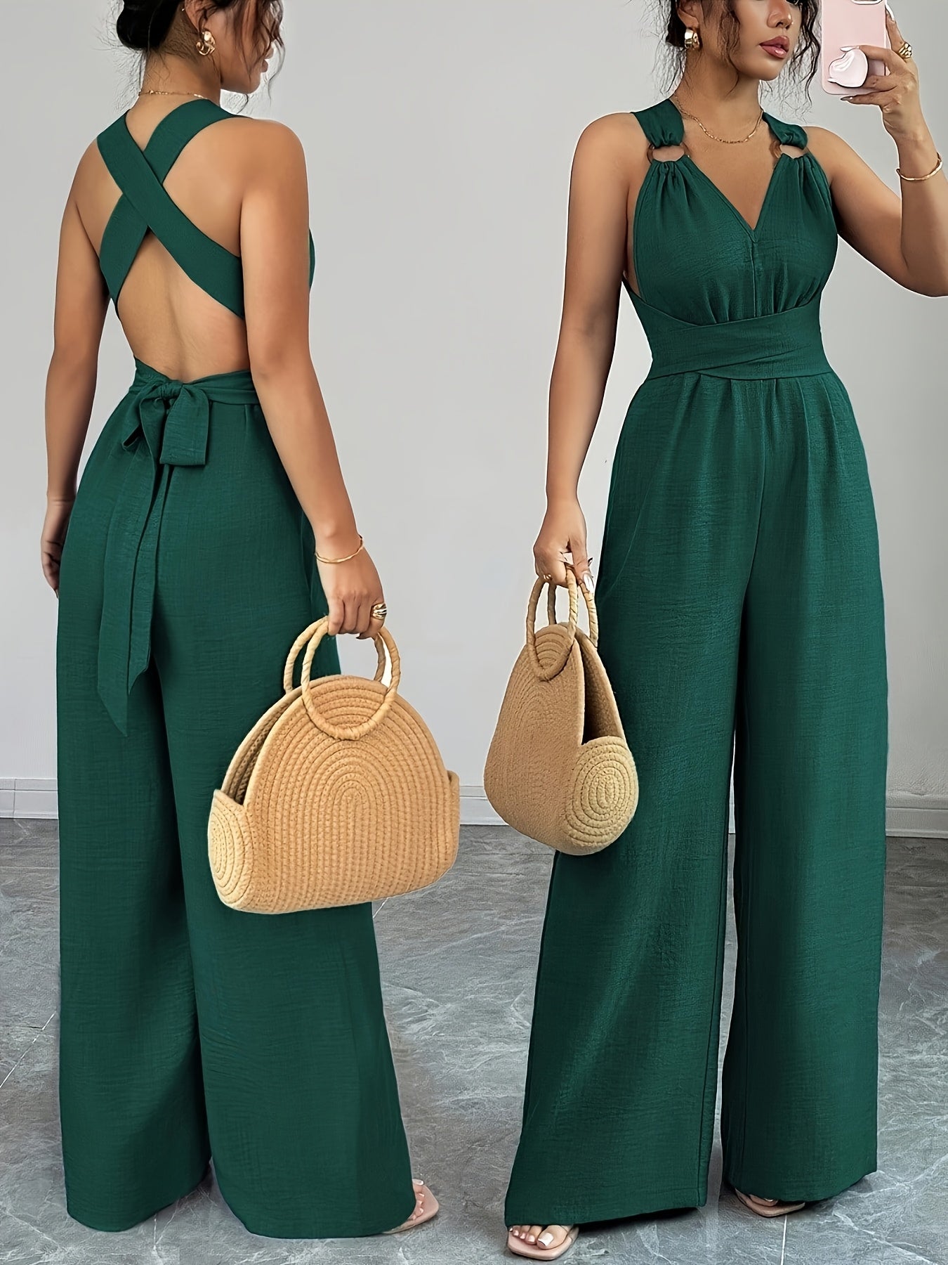 LAVENDER CROSSBACK JUMPSUIT