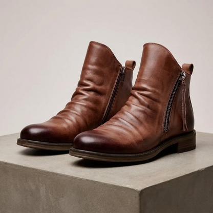 Alessandro Vieri Leather Chelsea Boots