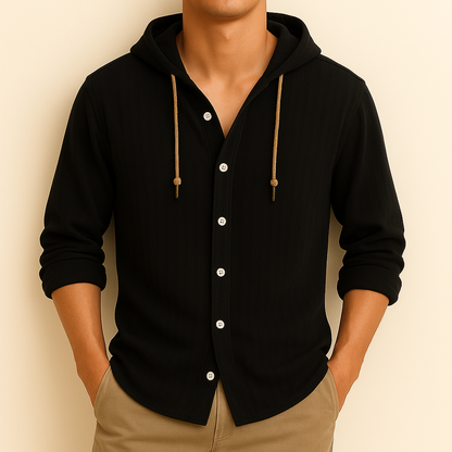 HARLOW HOODED BUTTON SHIRT