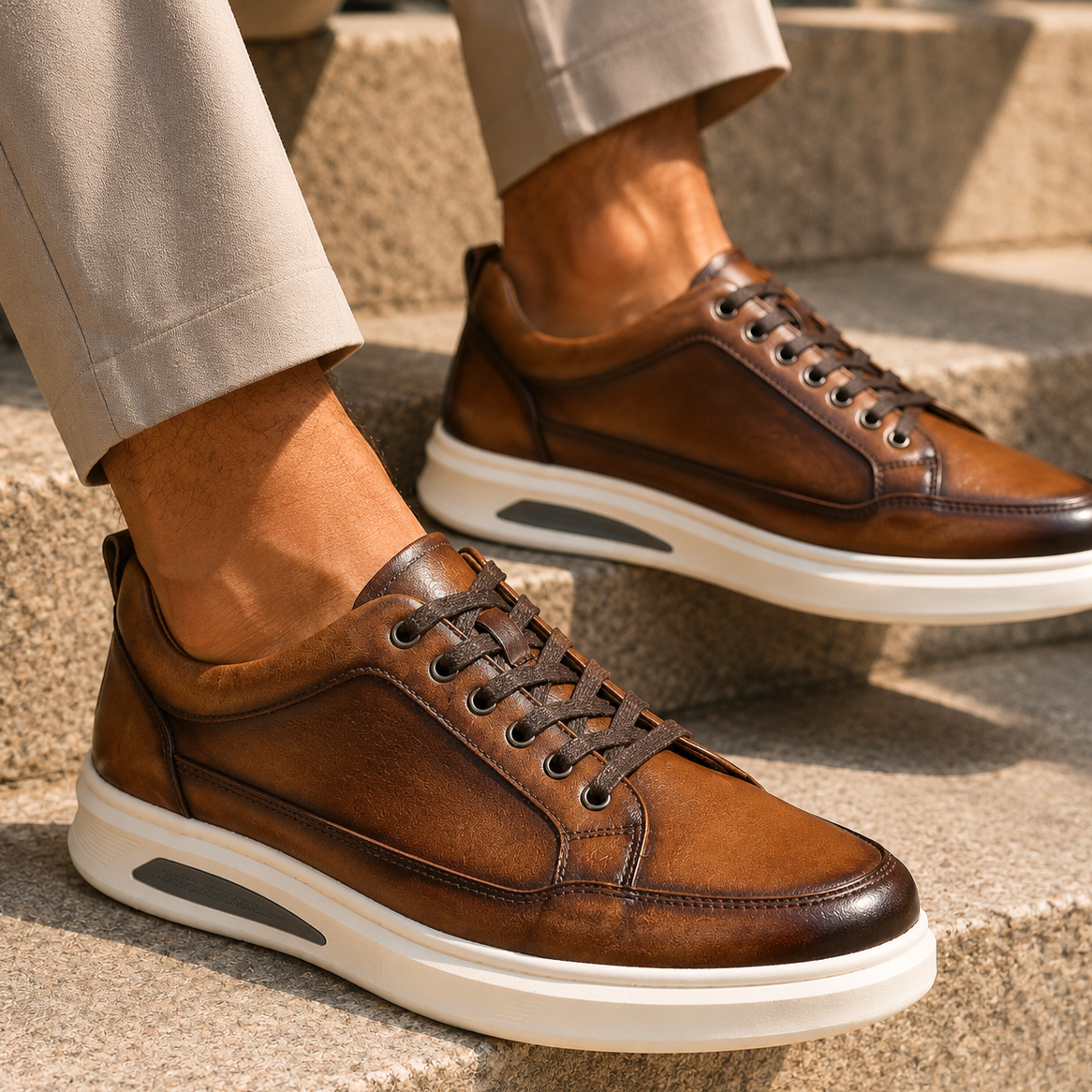 BROMLEY HANDCRAFTED LEATHER TRAINER