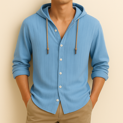 HARLOW HOODED BUTTON SHIRT