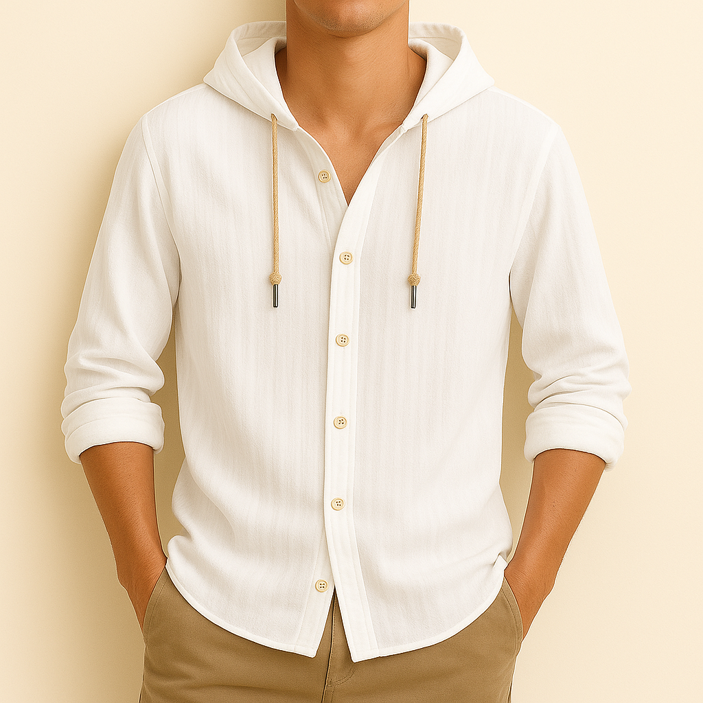 HARLOW HOODED BUTTON SHIRT