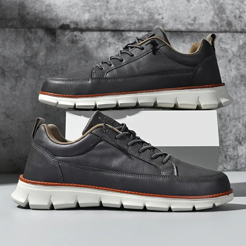 MARLOWE CRAFTED LEATHER TRAINERS