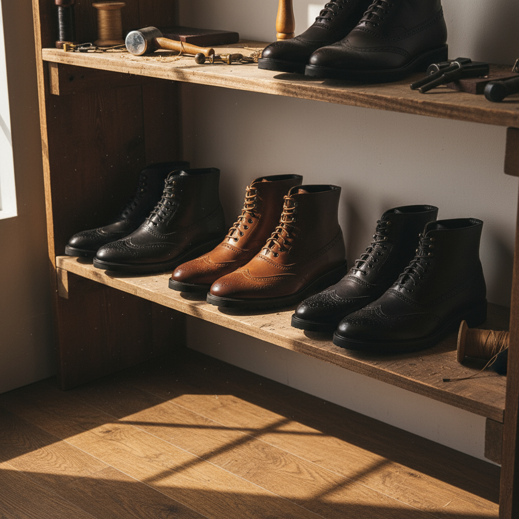 BRAXTON BROGUE BOOTS