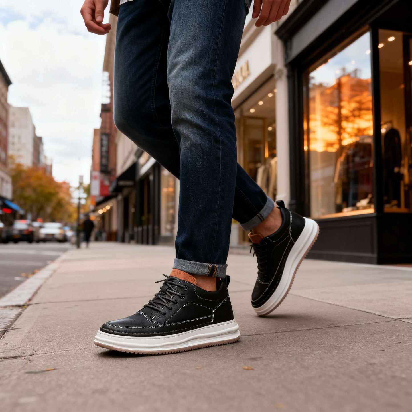 SHAPED™ | HARTWELL LEATHER SNEAKER